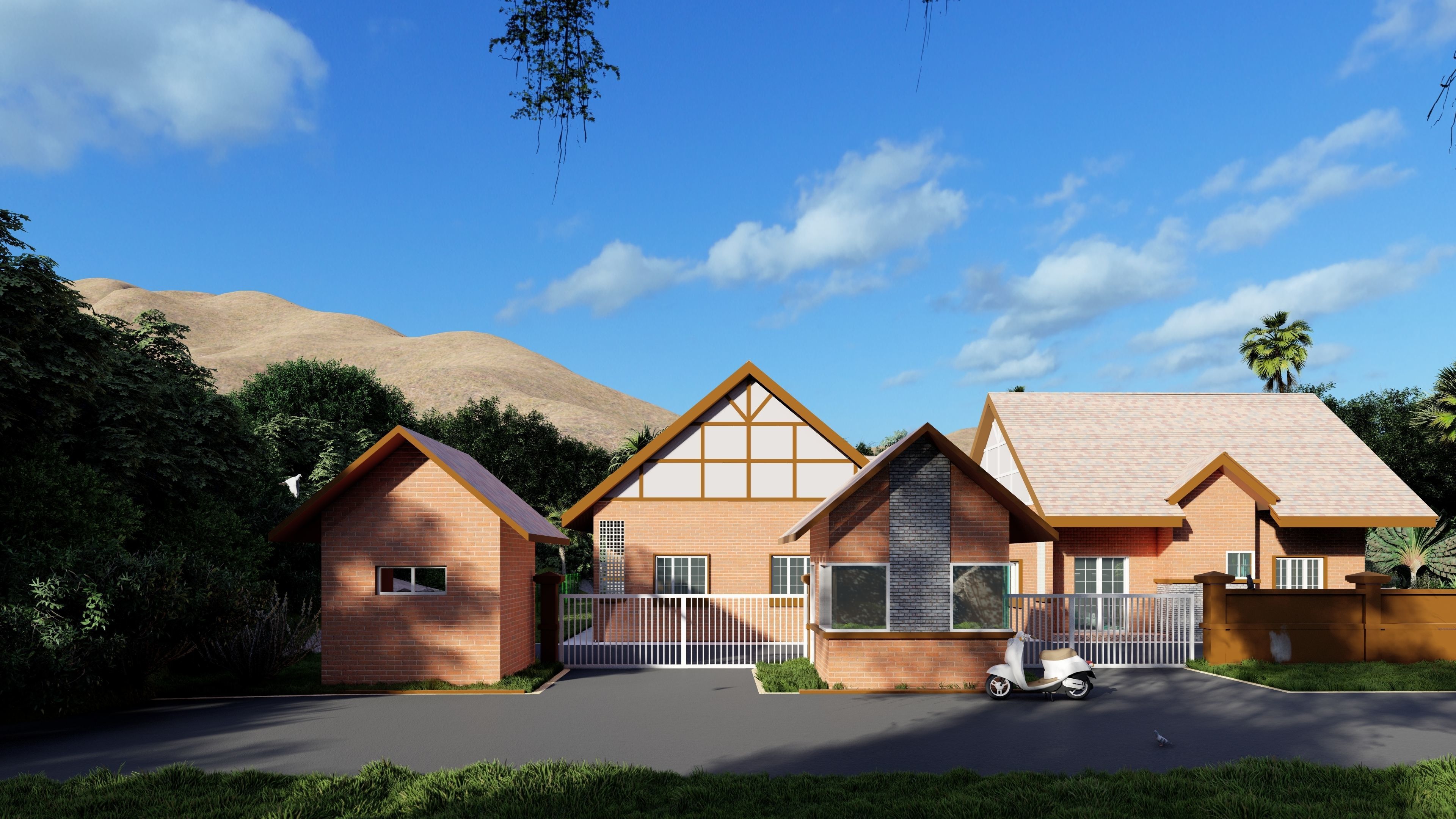 chalet  3D model_3