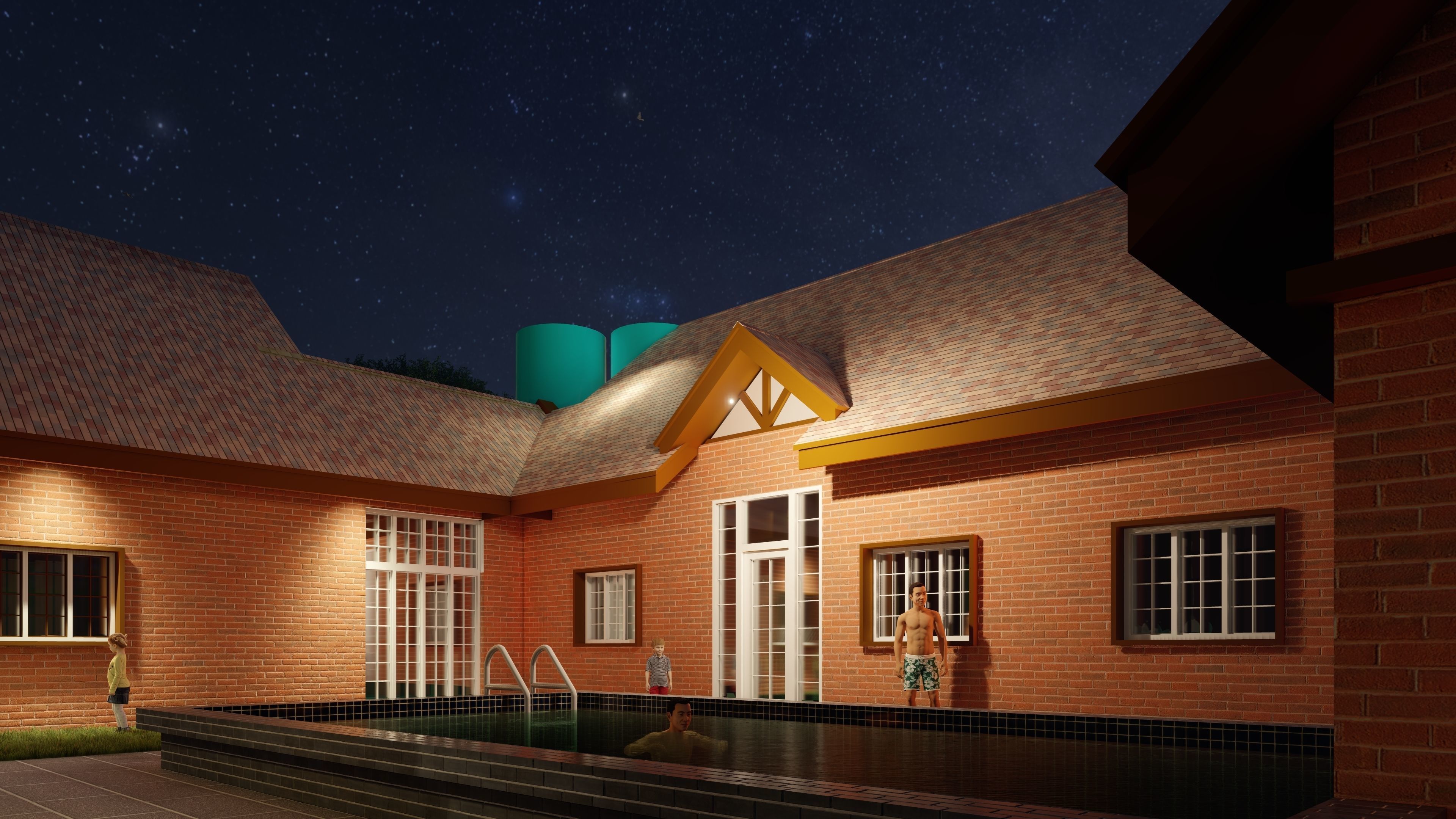 chalet  3D model_2