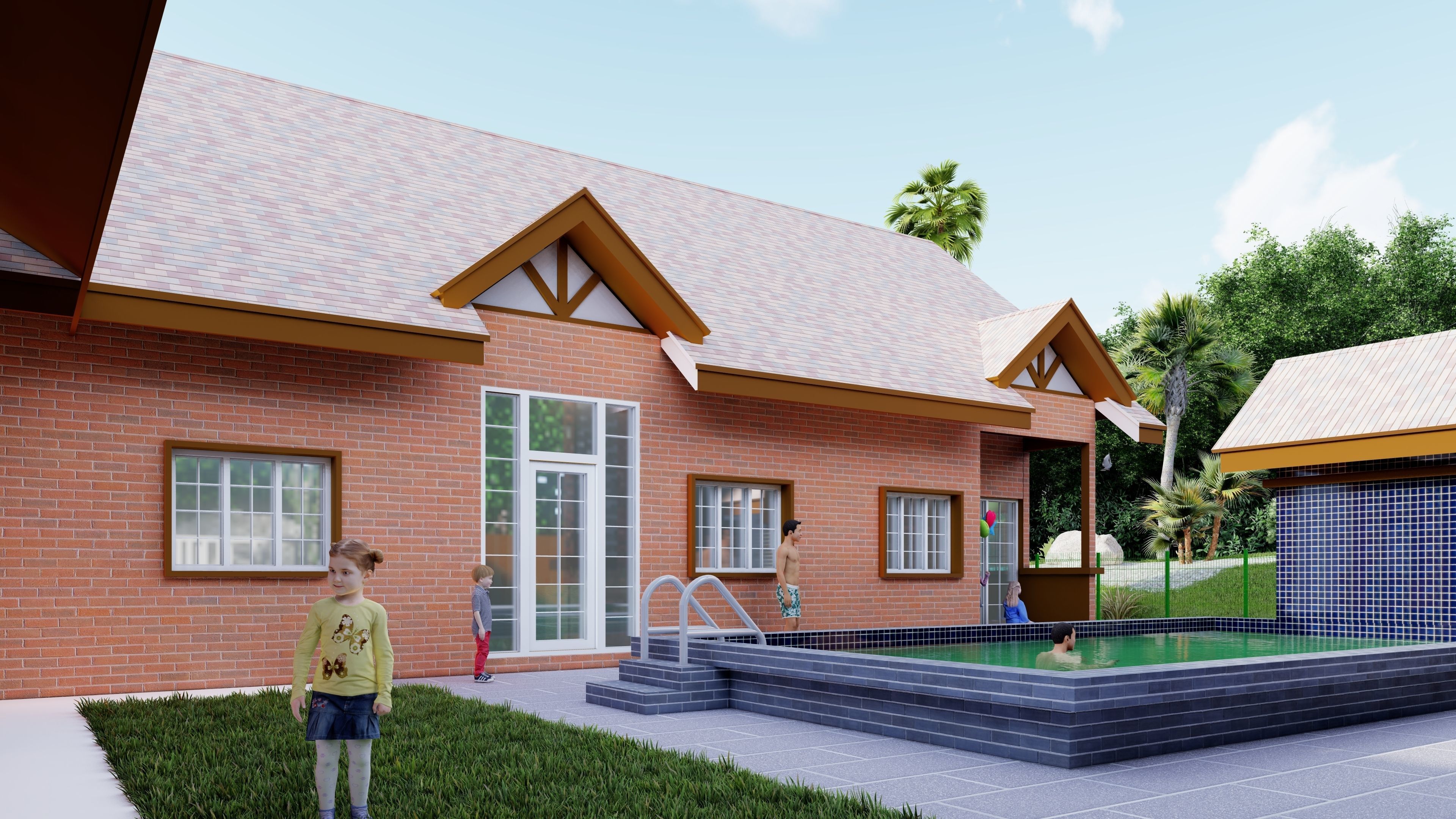 chalet  3D model_4