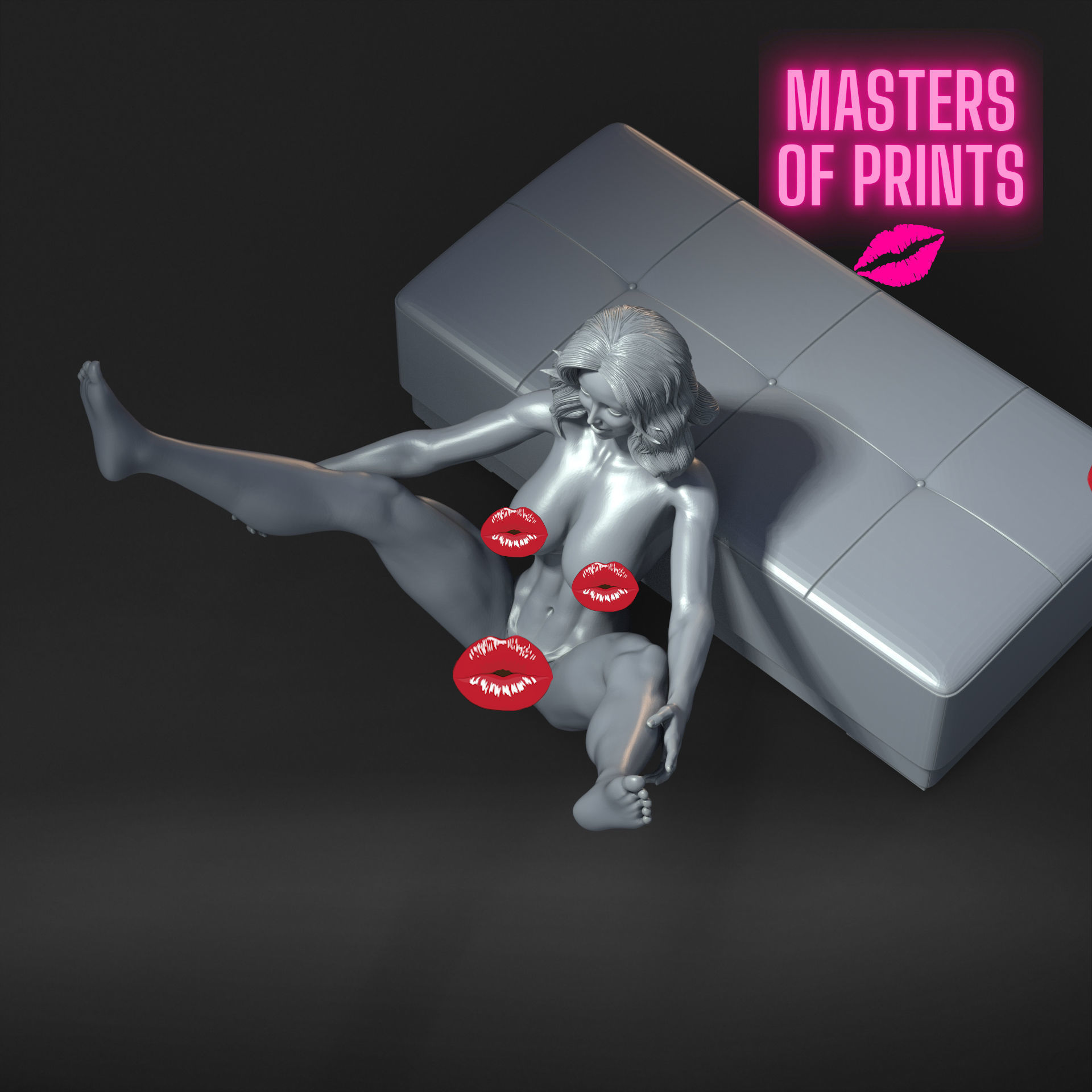  sexy pose - NSFW - EROTIC MINIATURE 75 MM SCALE 3D print model_1