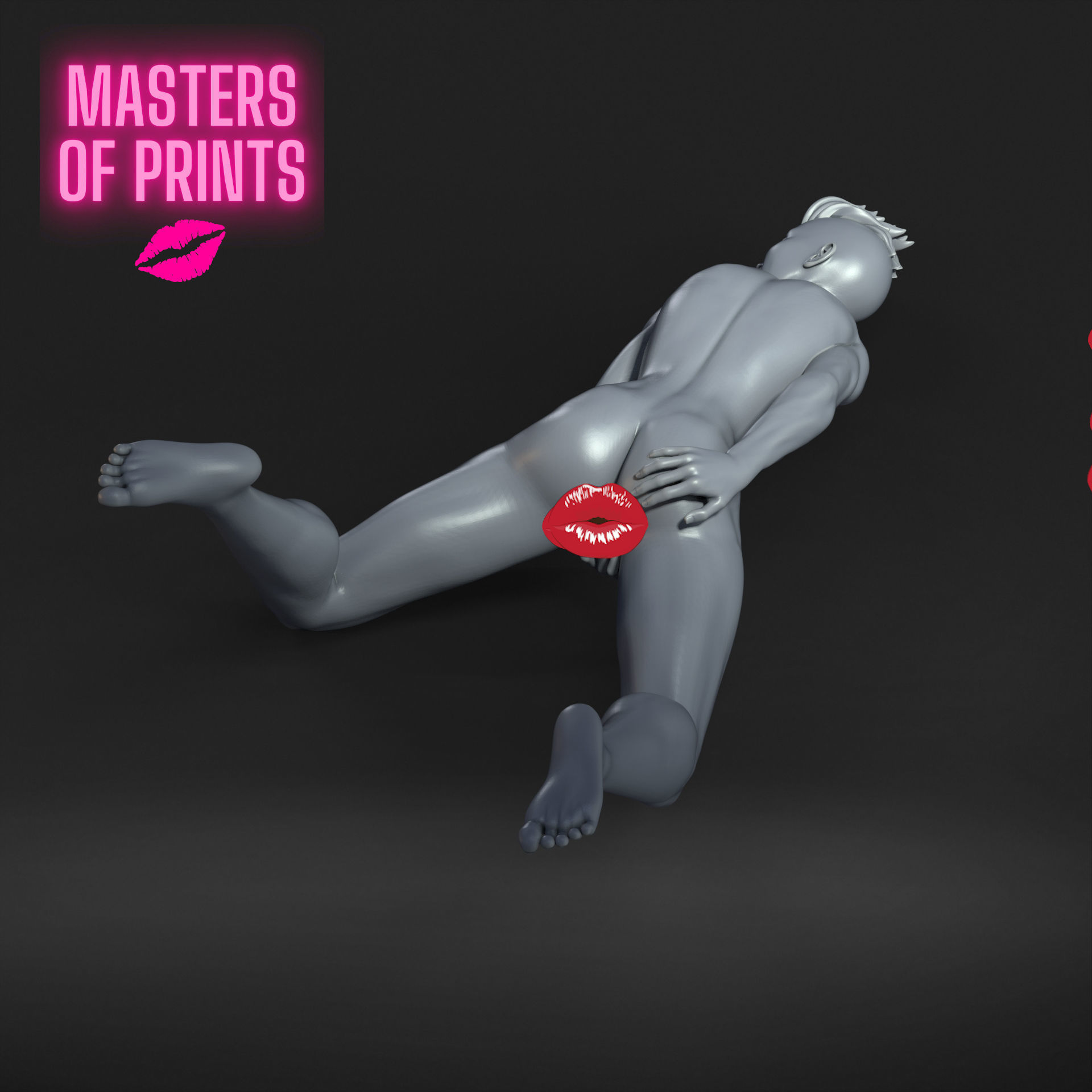 sexy pose - NSFW - EROTIC MINIATURE 75 MM SCALE 3D print model_1