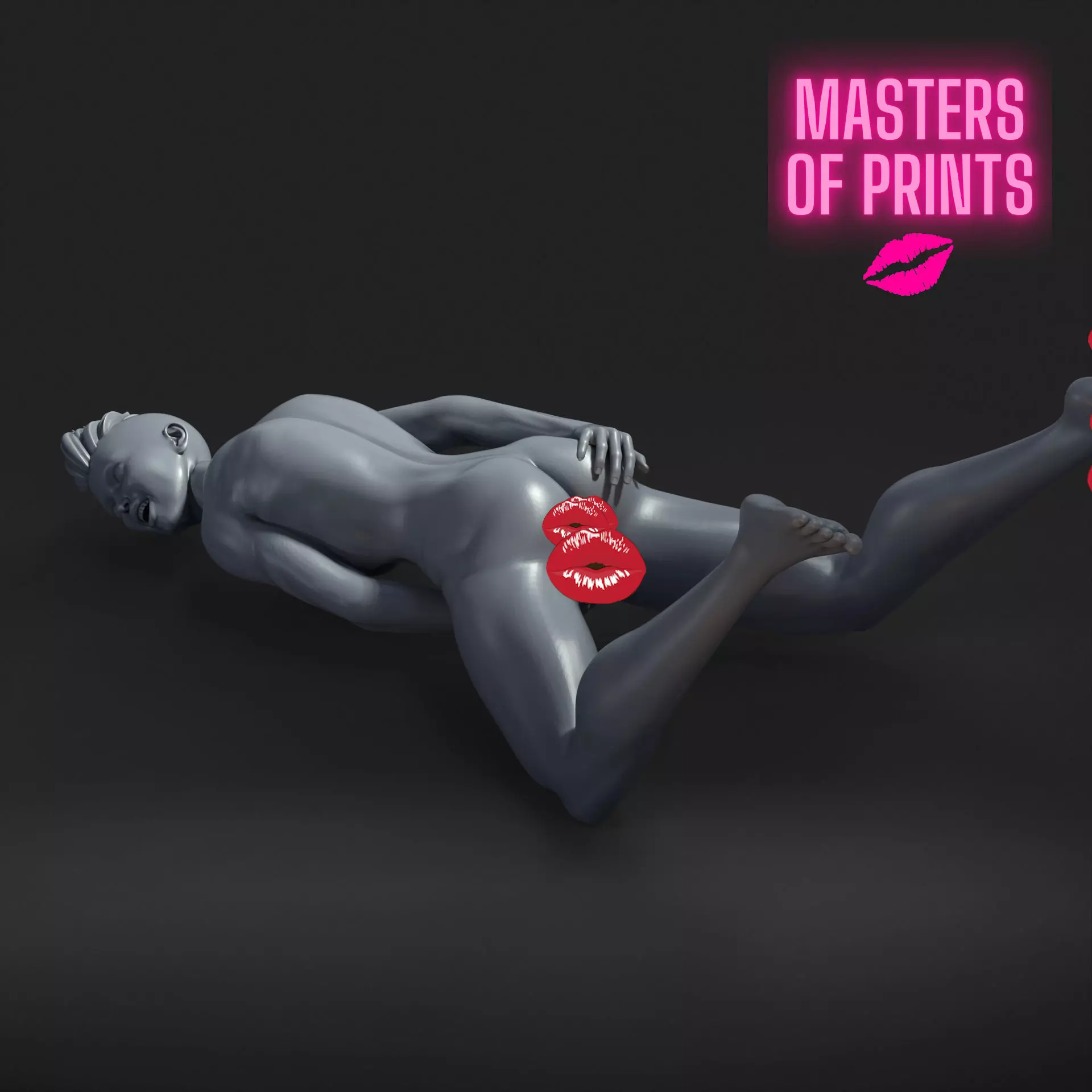 sexy pose - NSFW - EROTIC MINIATURE 75 MM SCALE 3D print model_0