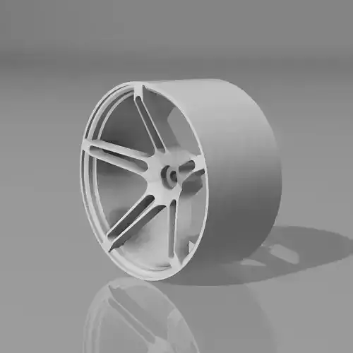 5 Spoke Rc Wheel for 12mm Hex 3D print model 5 Spoke Rc Wheel for 12mm Hex 3D print model