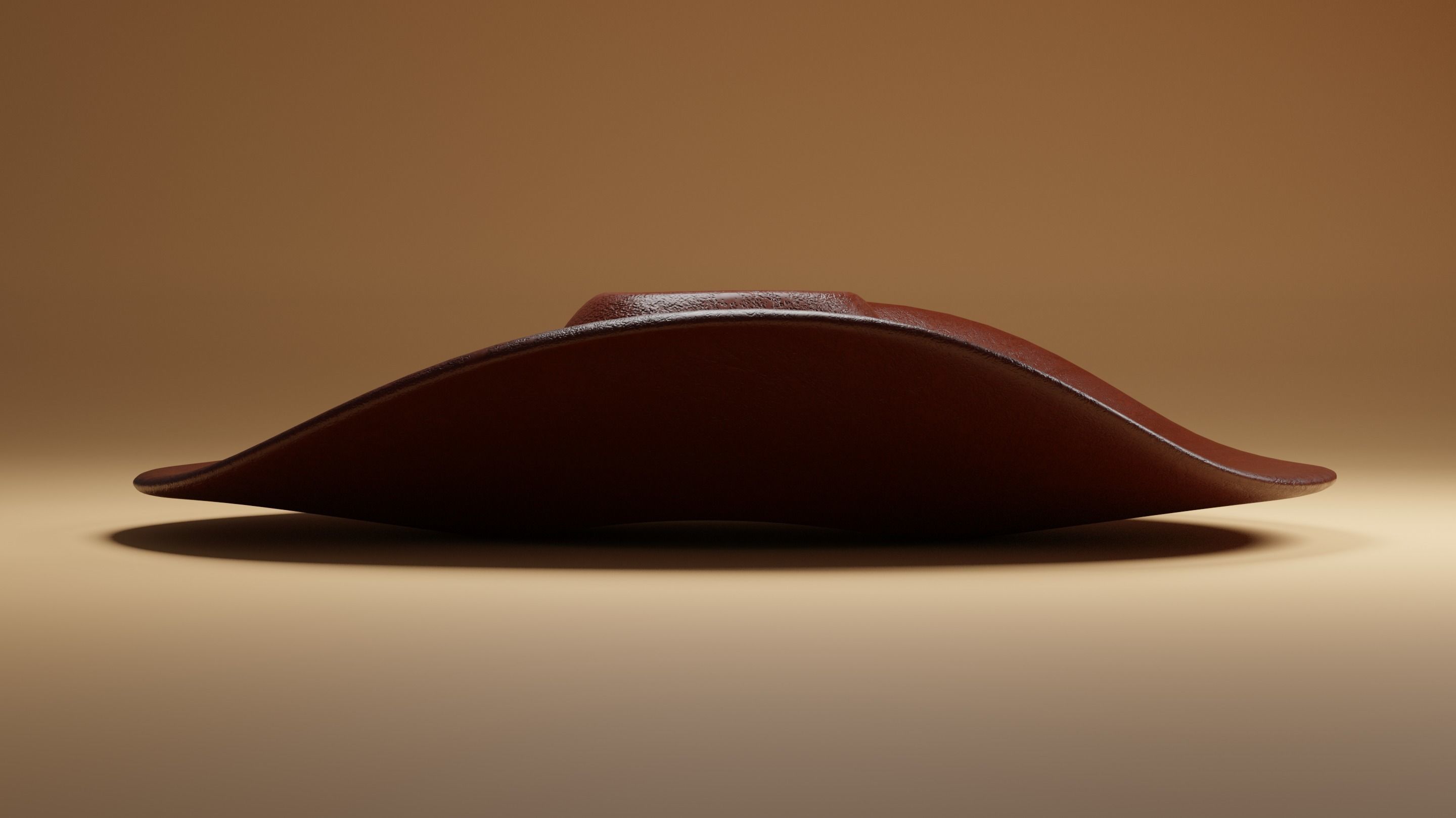 Cowboy Hat Low-poly 3D model_7