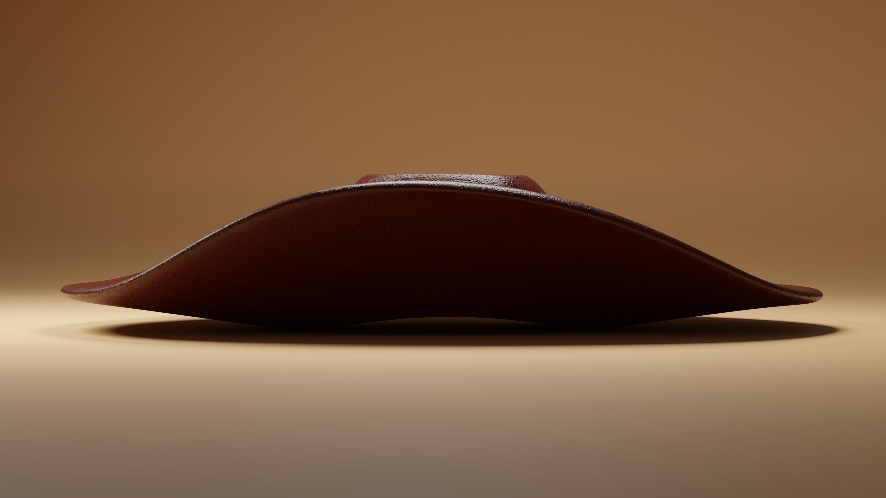 Cowboy Hat Low-poly 3D model_6