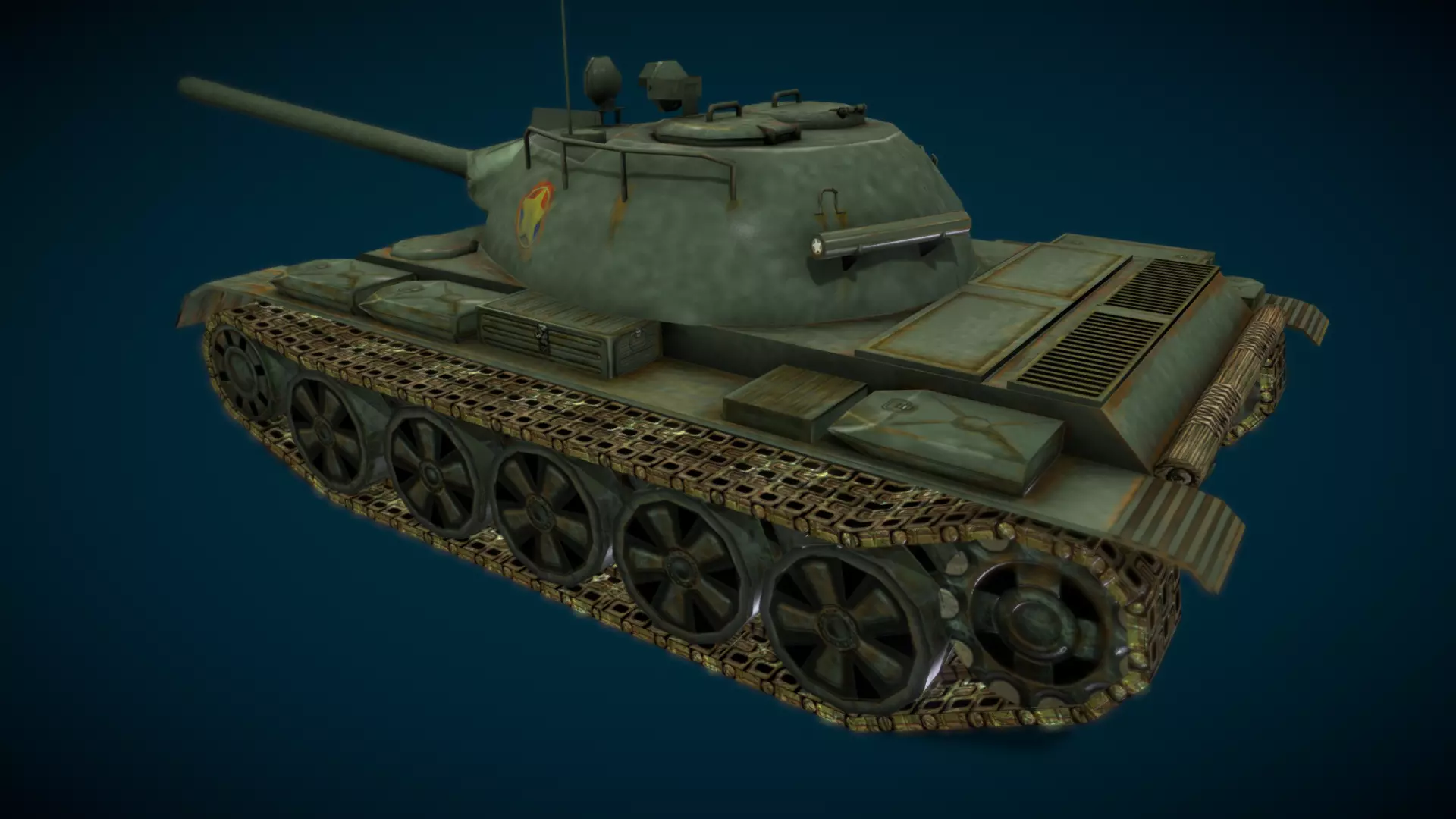 Tank 3D Low-poly 3D model_0