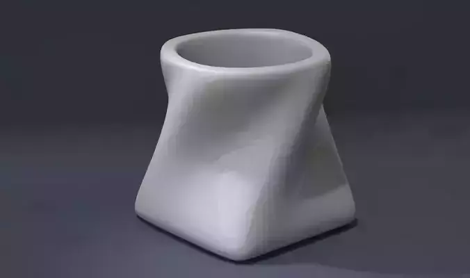 Twisted Espresso Cup 3D print model