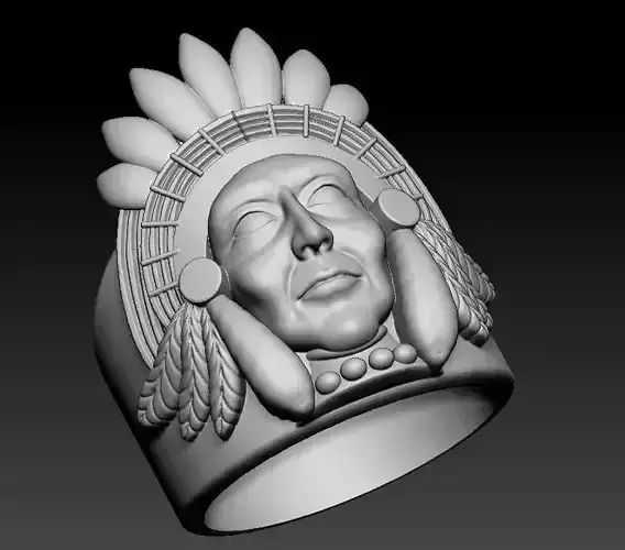 native american warrior ring