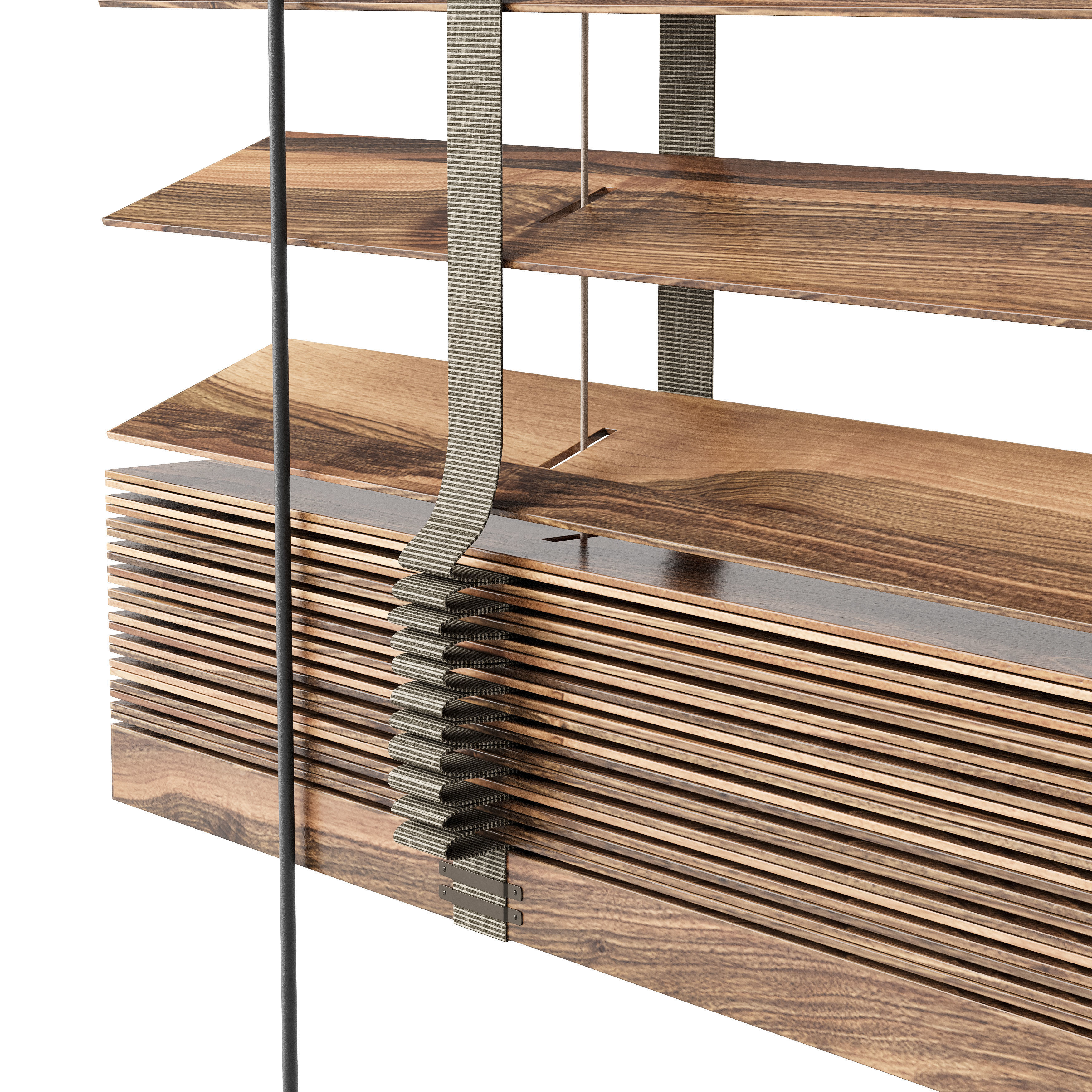 Wooden Blinds Set 12 3D model_1