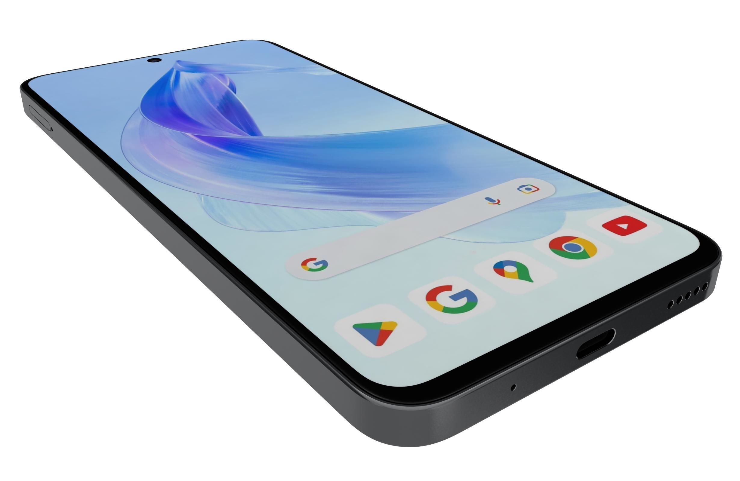 Honor 90 Lite Black 3D model_12