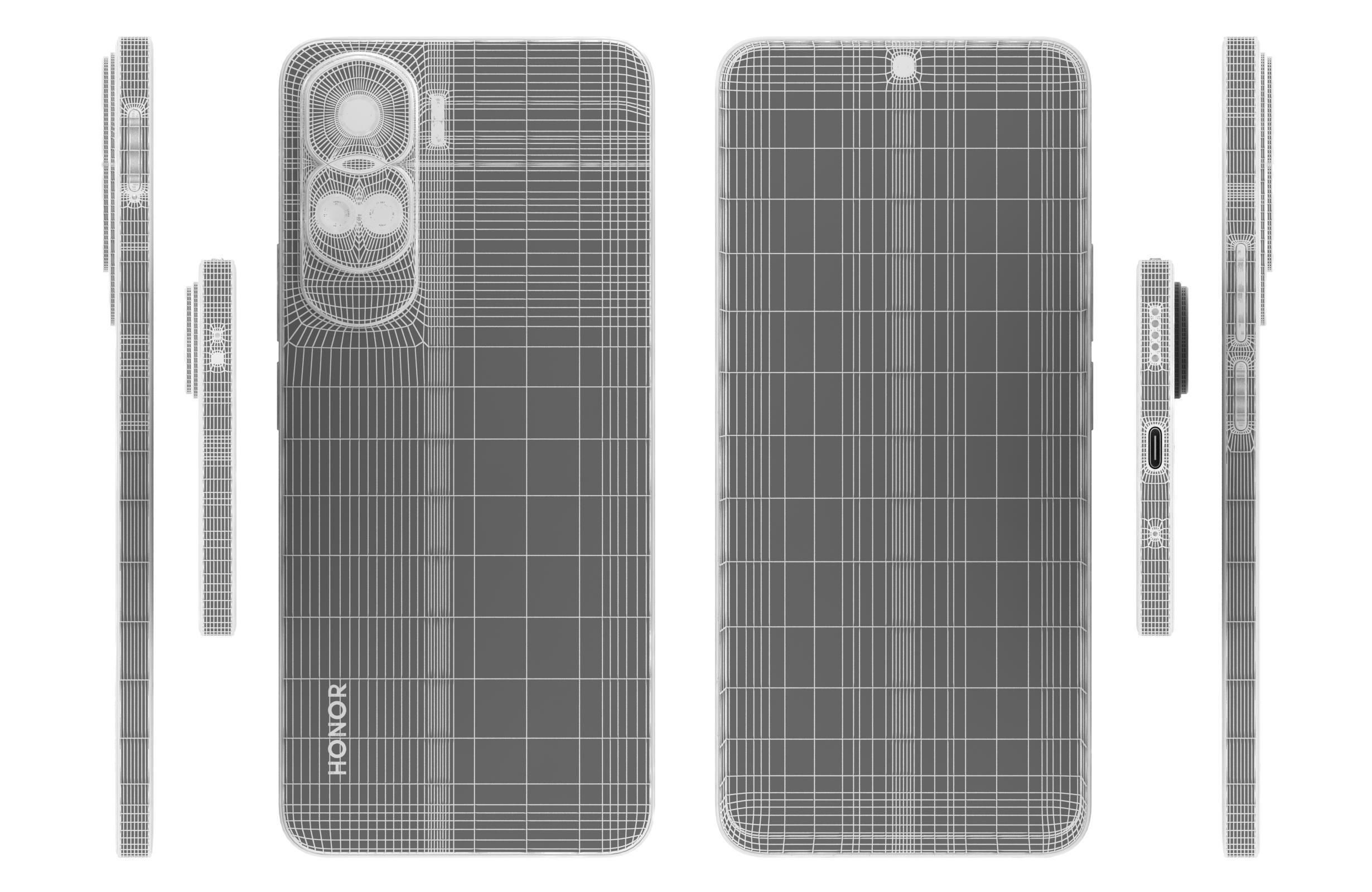 Honor 90 Lite Black 3D model_17