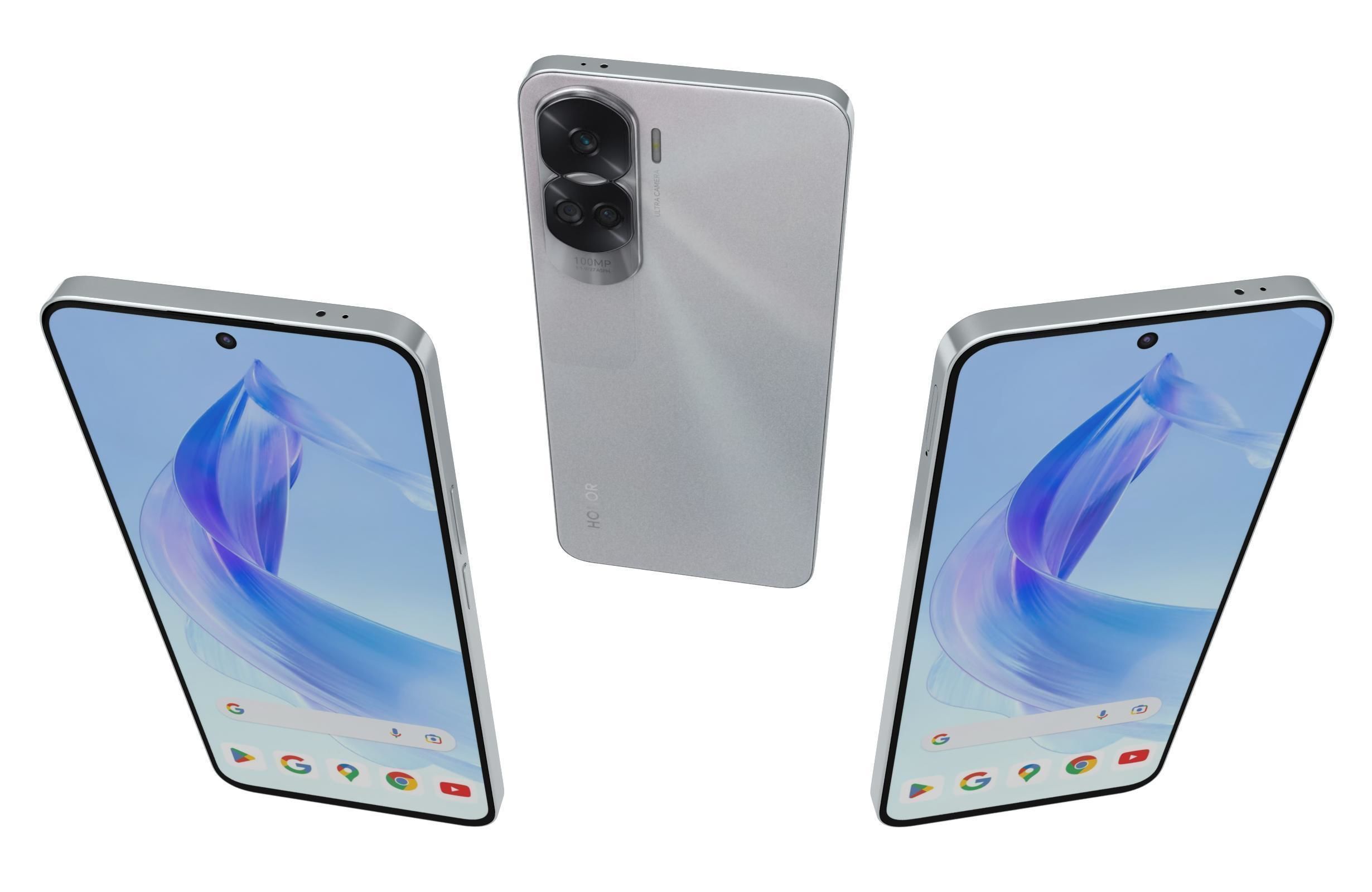 Honor 90 Lite White 3D model_1