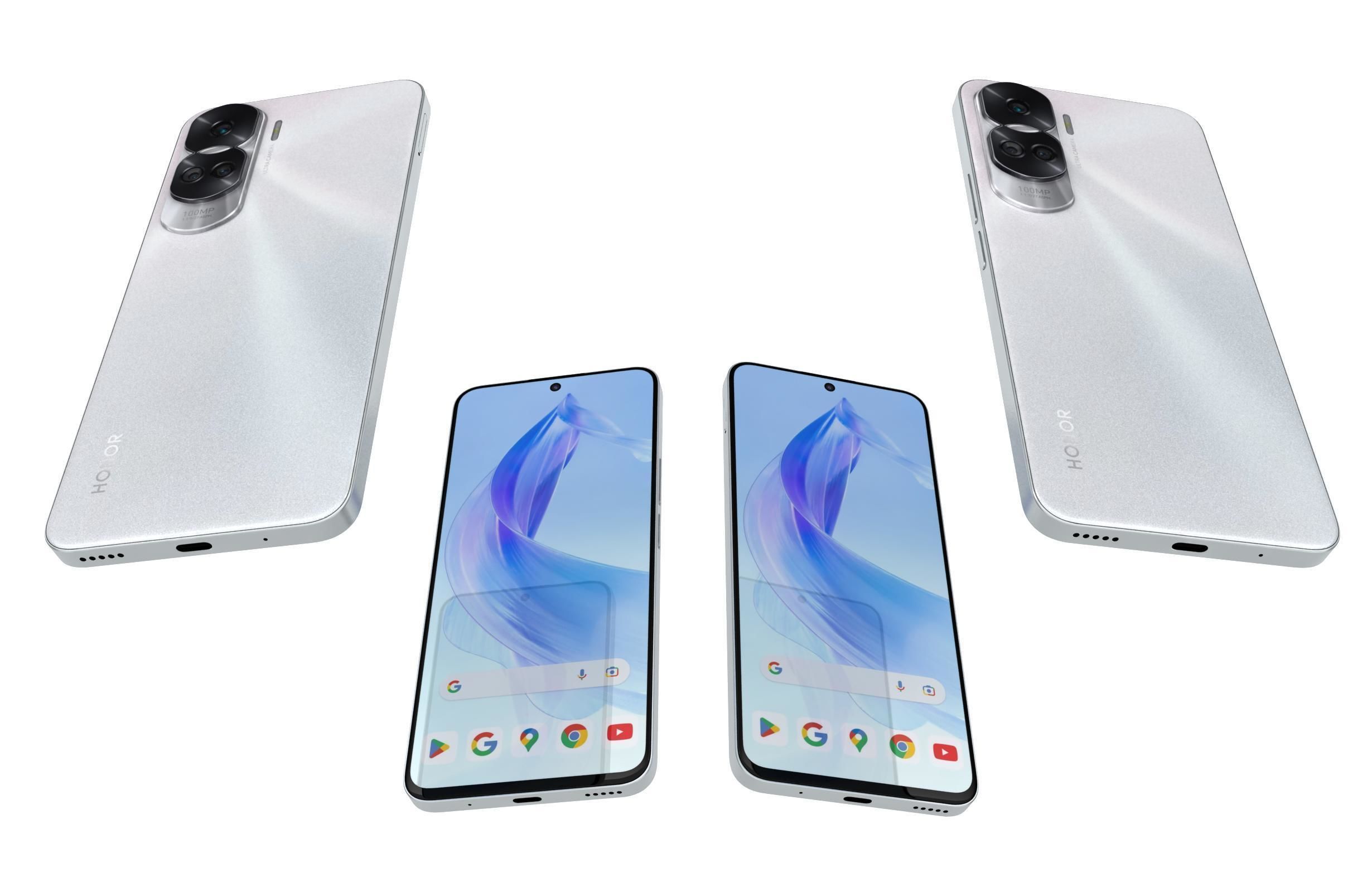 Honor 90 Lite White 3D model_5