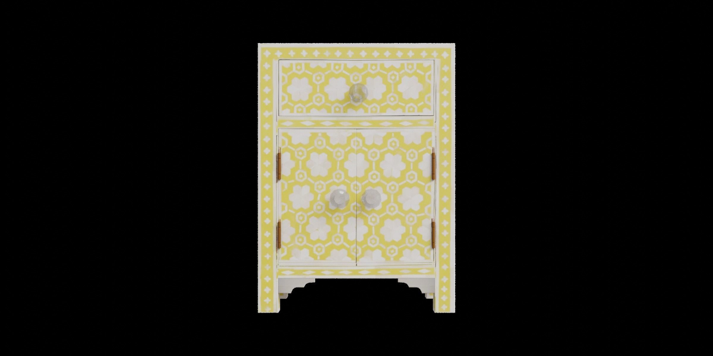 Camel Bed Side Table Low-poly 3D model_4