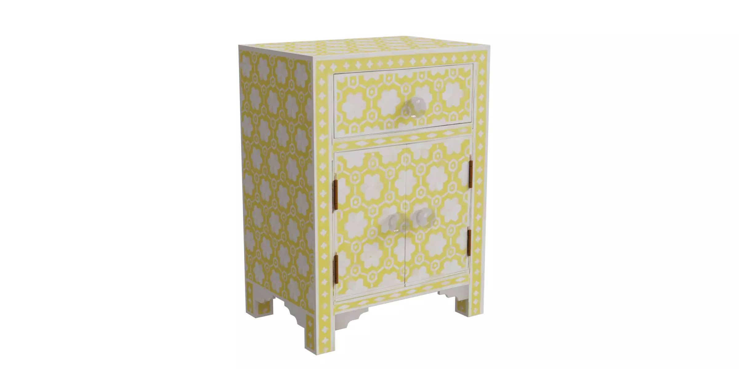 Camel Bed Side Table Low-poly 3D model_0