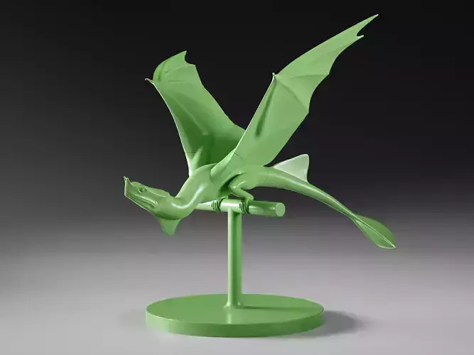 Small dragon figurine 3D print model