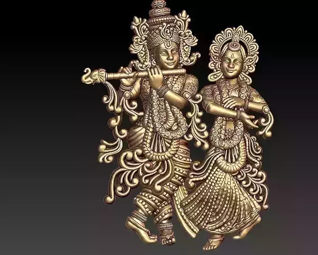 Radha Krishna Pendant