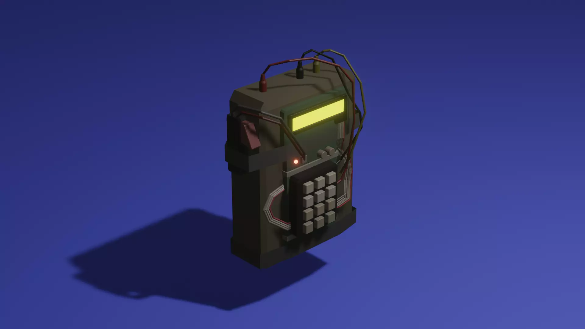 low poly C4 Low-poly 3D model_0
