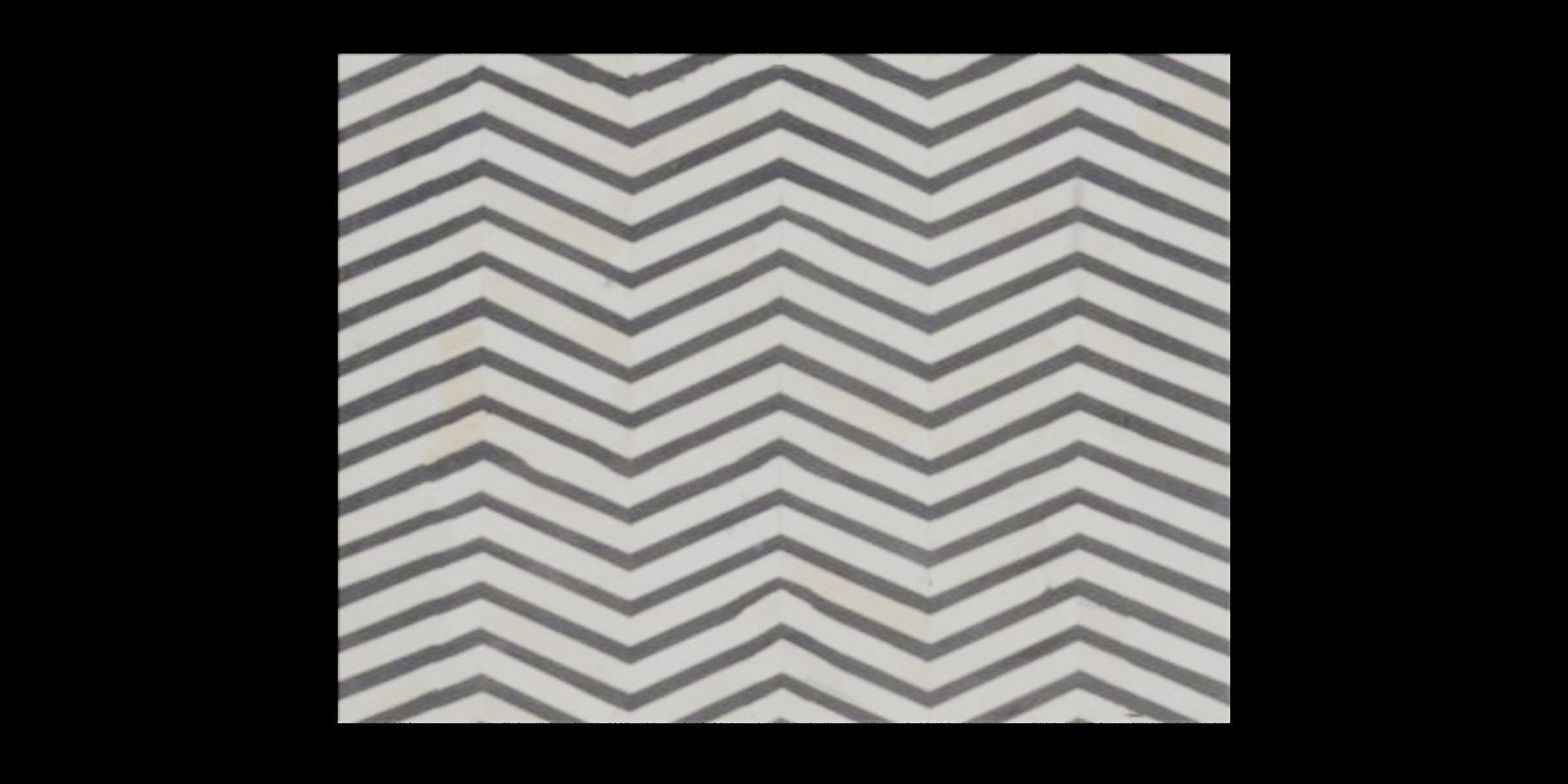 Black Zigzag Side Table Low-poly 3D model_1