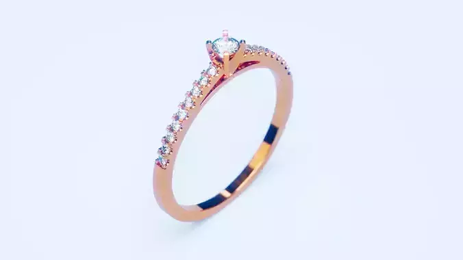 Engagement Ring 11 3D print model