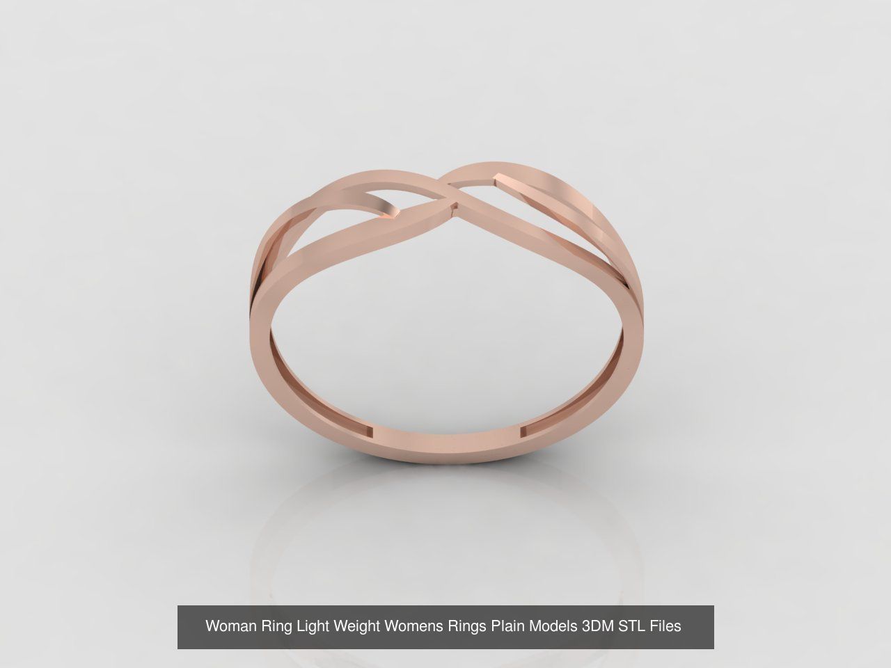 10 Models Woman Ring Womens Rings Plain Models 3DM STL Files 3D Model Collection_3