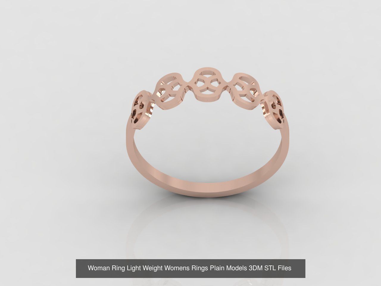 10 Models Woman Ring Womens Rings Plain Models 3DM STL Files 3D Model Collection_10