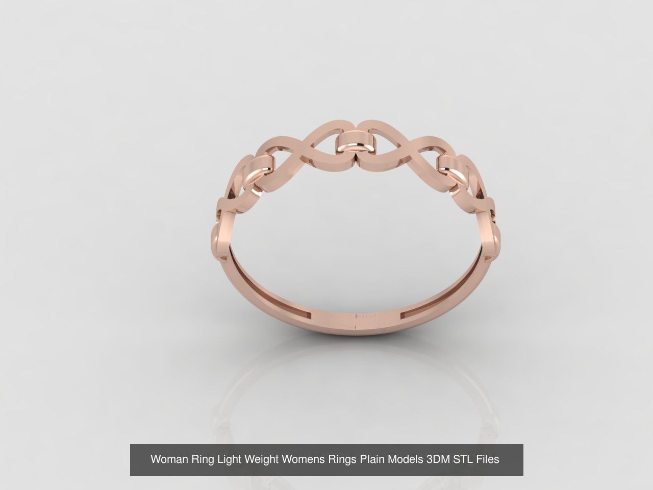 10 Models Woman Ring Womens Rings Plain Models 3DM STL Files 3D Model Collection_8