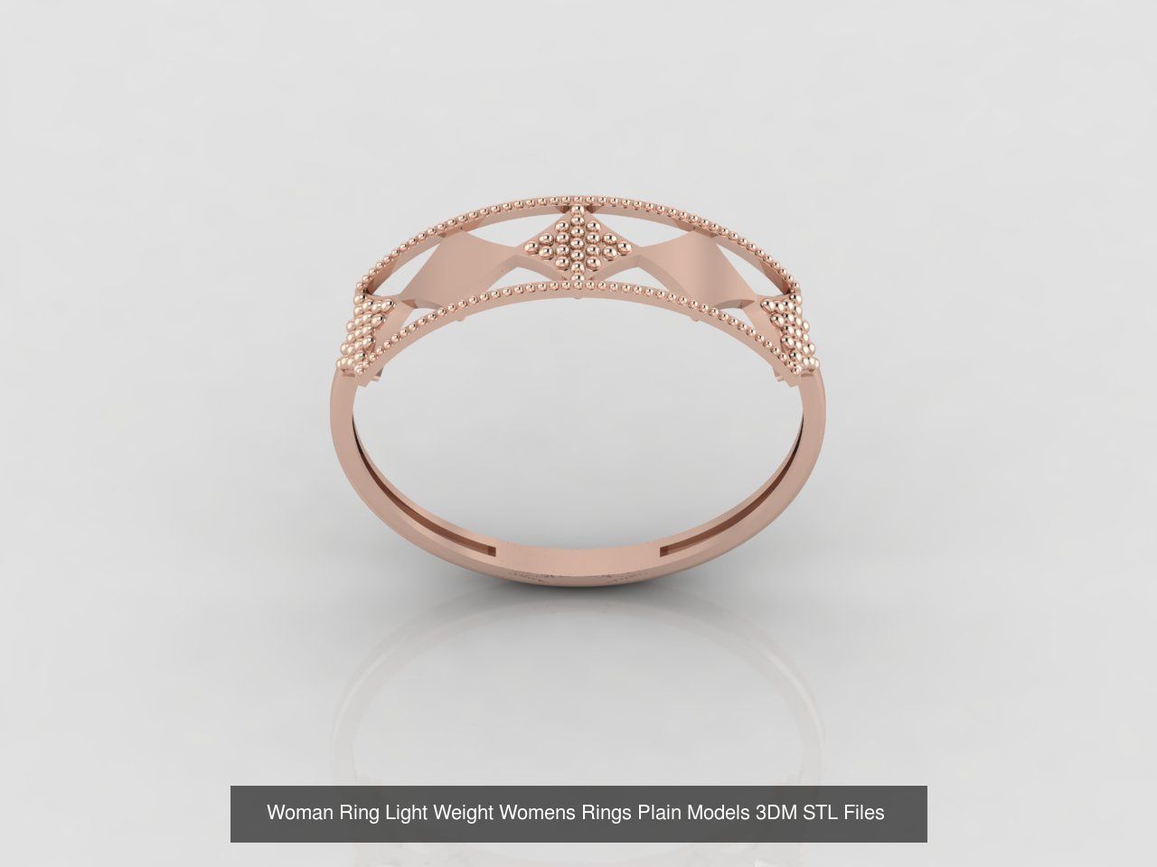 10 Models Woman Ring Womens Rings Plain Models 3DM STL Files 3D Model Collection_5