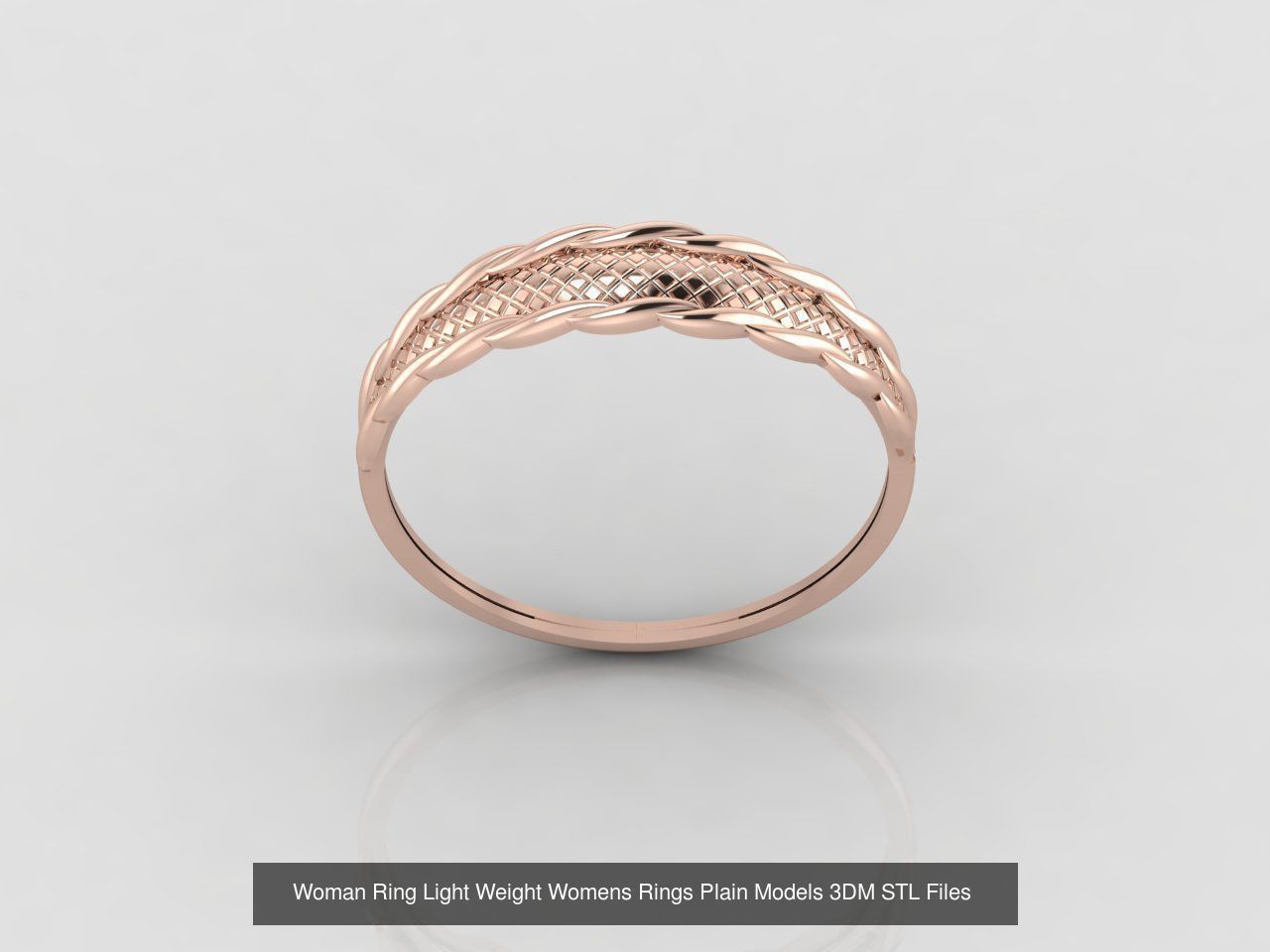 10 Models Woman Ring Womens Rings Plain Models 3DM STL Files 3D Model Collection_5