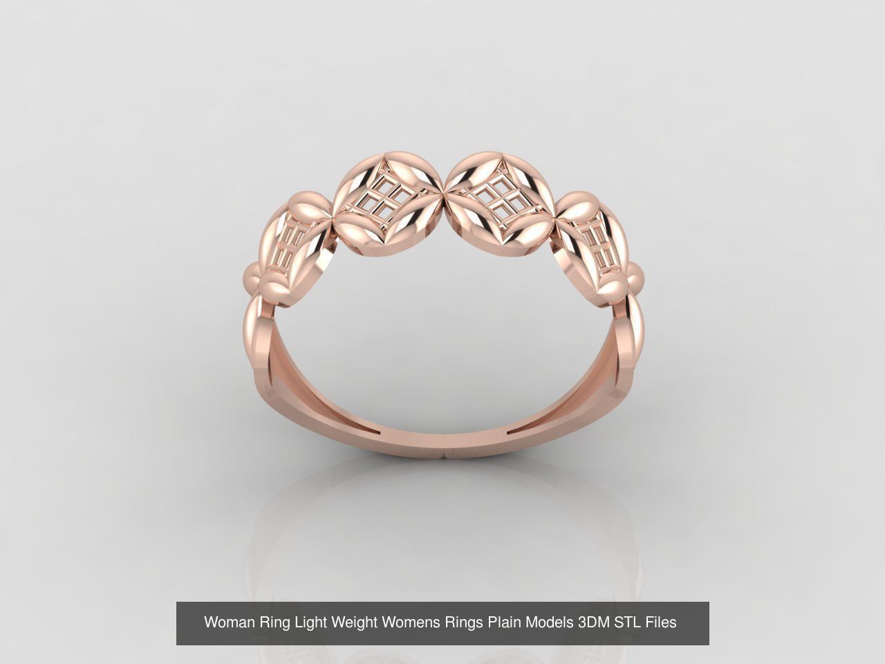 10 Models Woman Ring Womens Rings Plain Models 3DM STL Files 3D Model Collection_2