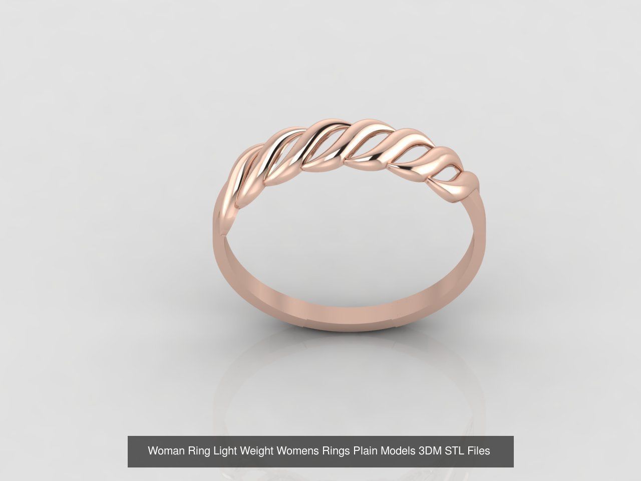 10 Models Woman Ring Womens Rings Plain Models 3DM STL Files 3D Model Collection_10