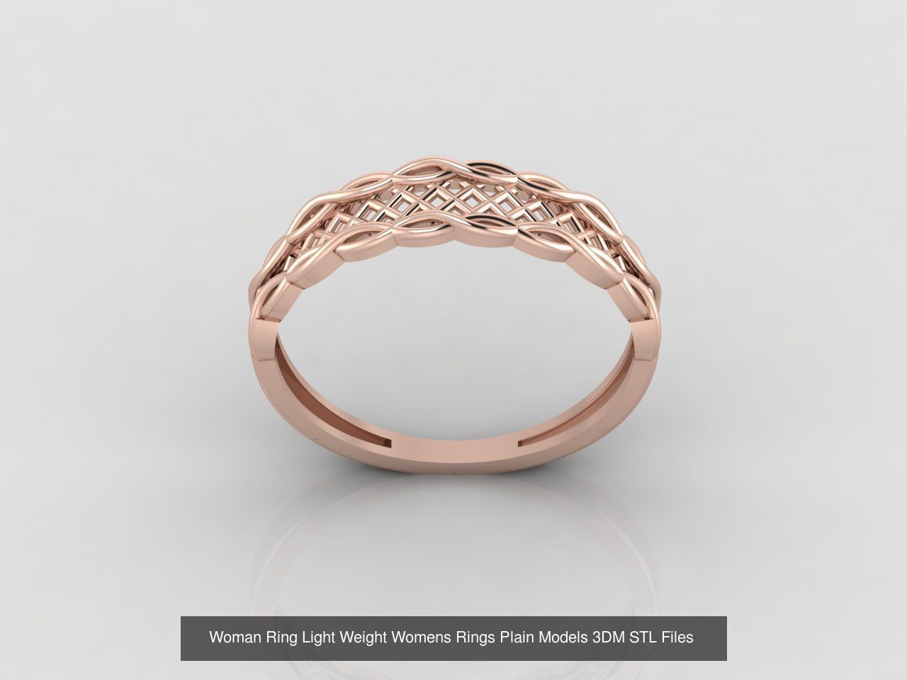 10 Models Woman Ring Womens Rings Plain Models 3DM STL Files 3D Model Collection_6