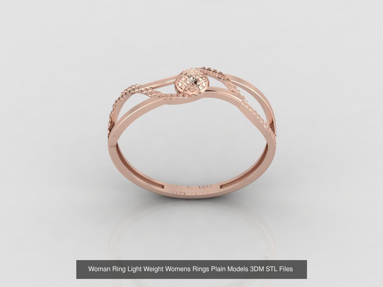 10 Models Woman Ring Womens Rings Plain Models 3DM STL Files 3D Model Collection_10