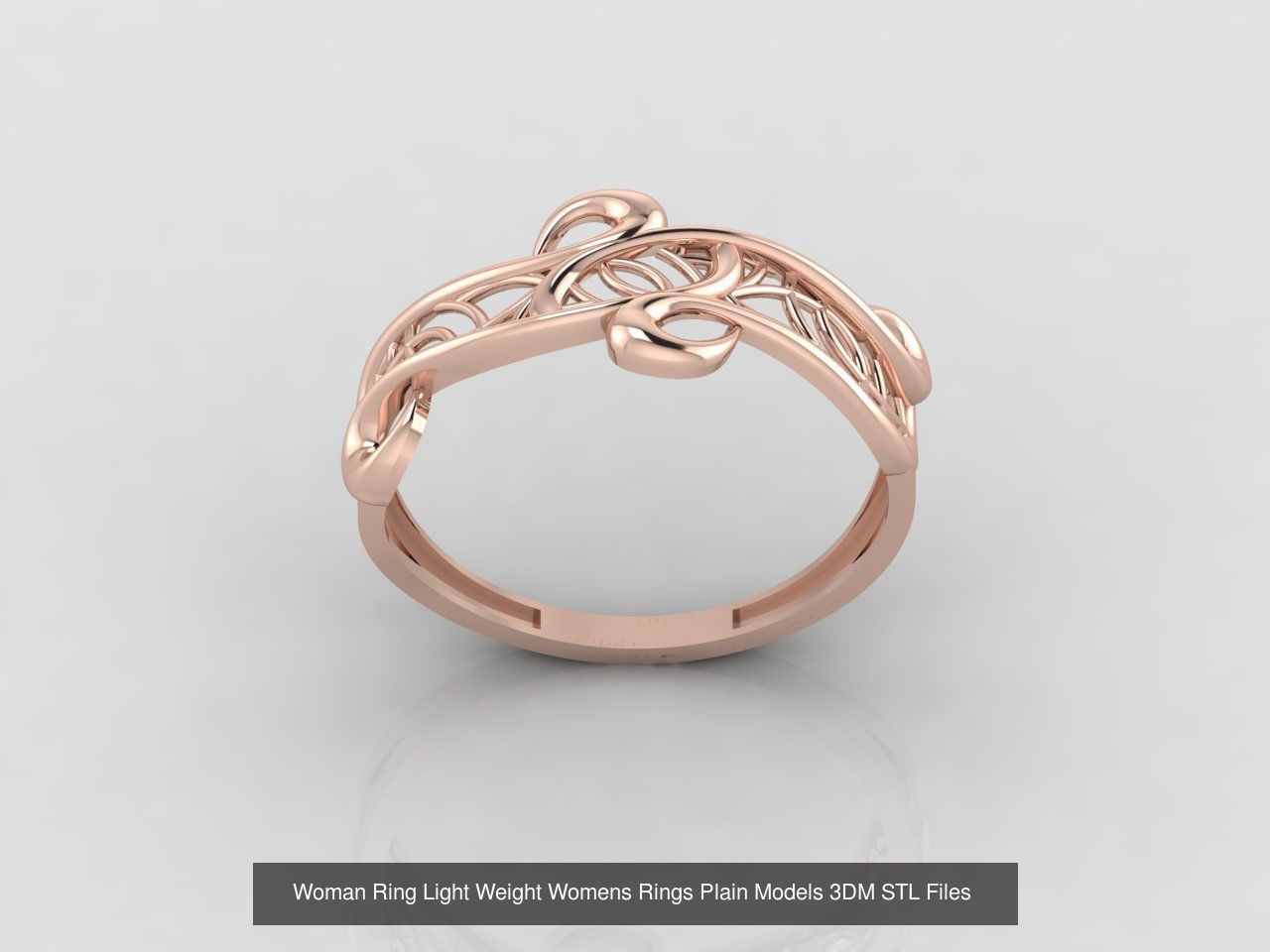 10 Models Woman Ring Womens Rings Plain Models 3DM STL Files 3D Model Collection_2