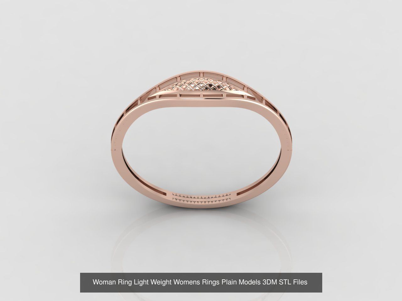 10 Models Woman Ring Womens Rings Plain Models 3DM STL Files 3D Model Collection_7