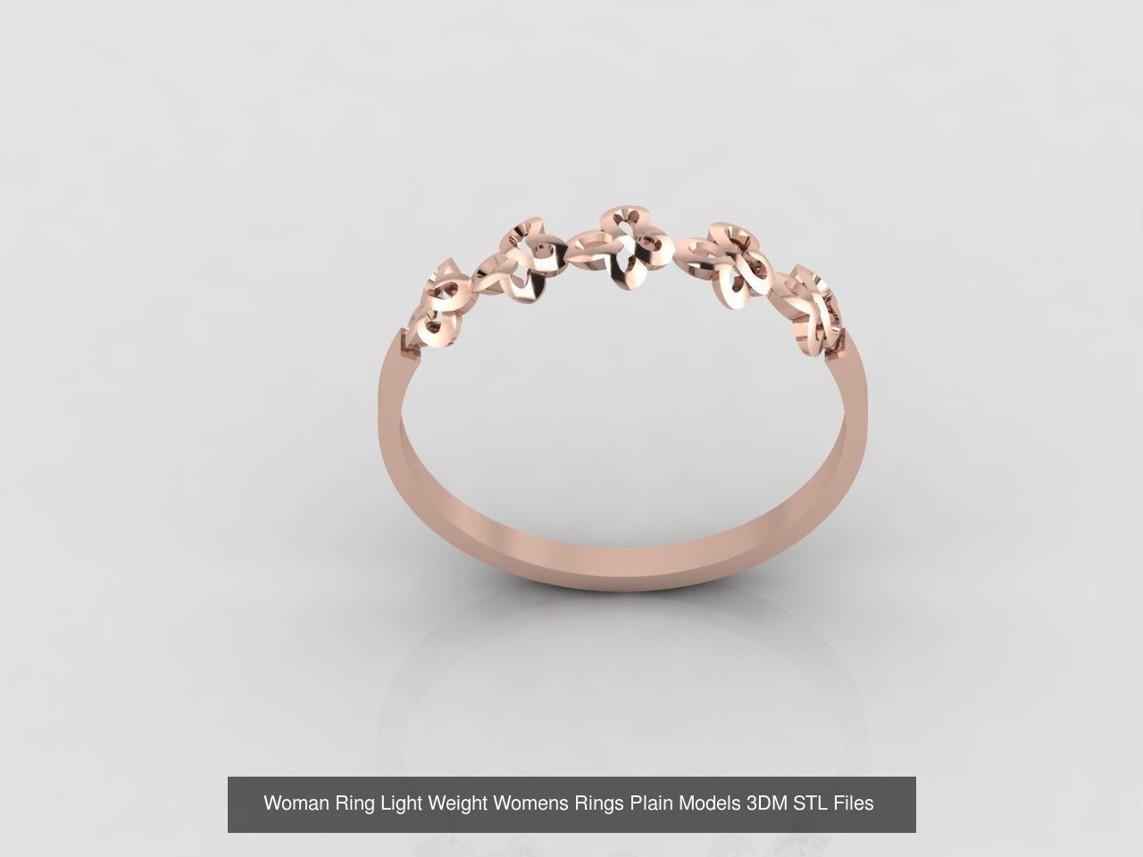 10 Models Woman Ring Womens Rings Plain Models 3DM STL Files 3D Model Collection_1