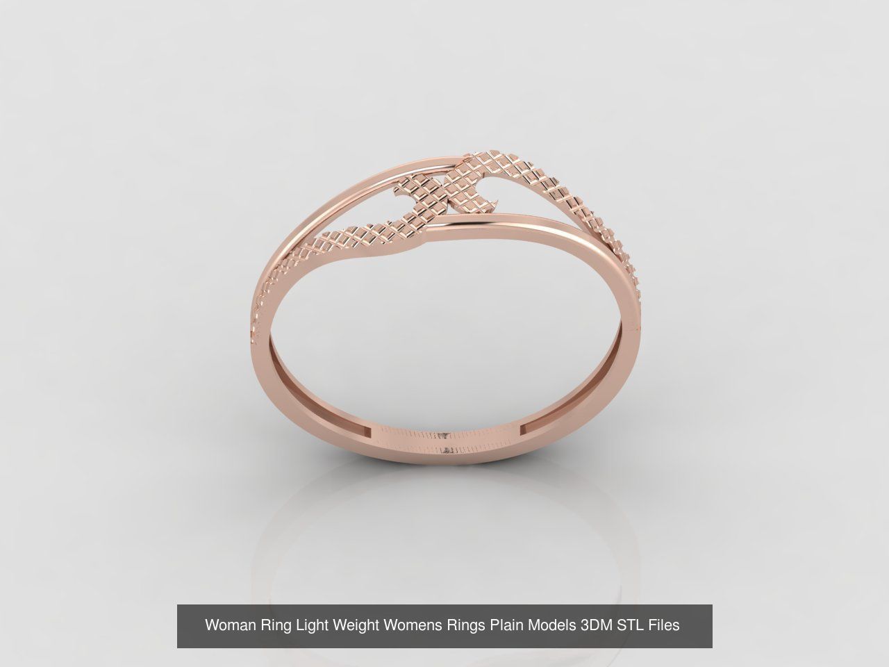 10 Models Woman Ring Womens Rings Plain Models 3DM STL Files 3D Model Collection_8