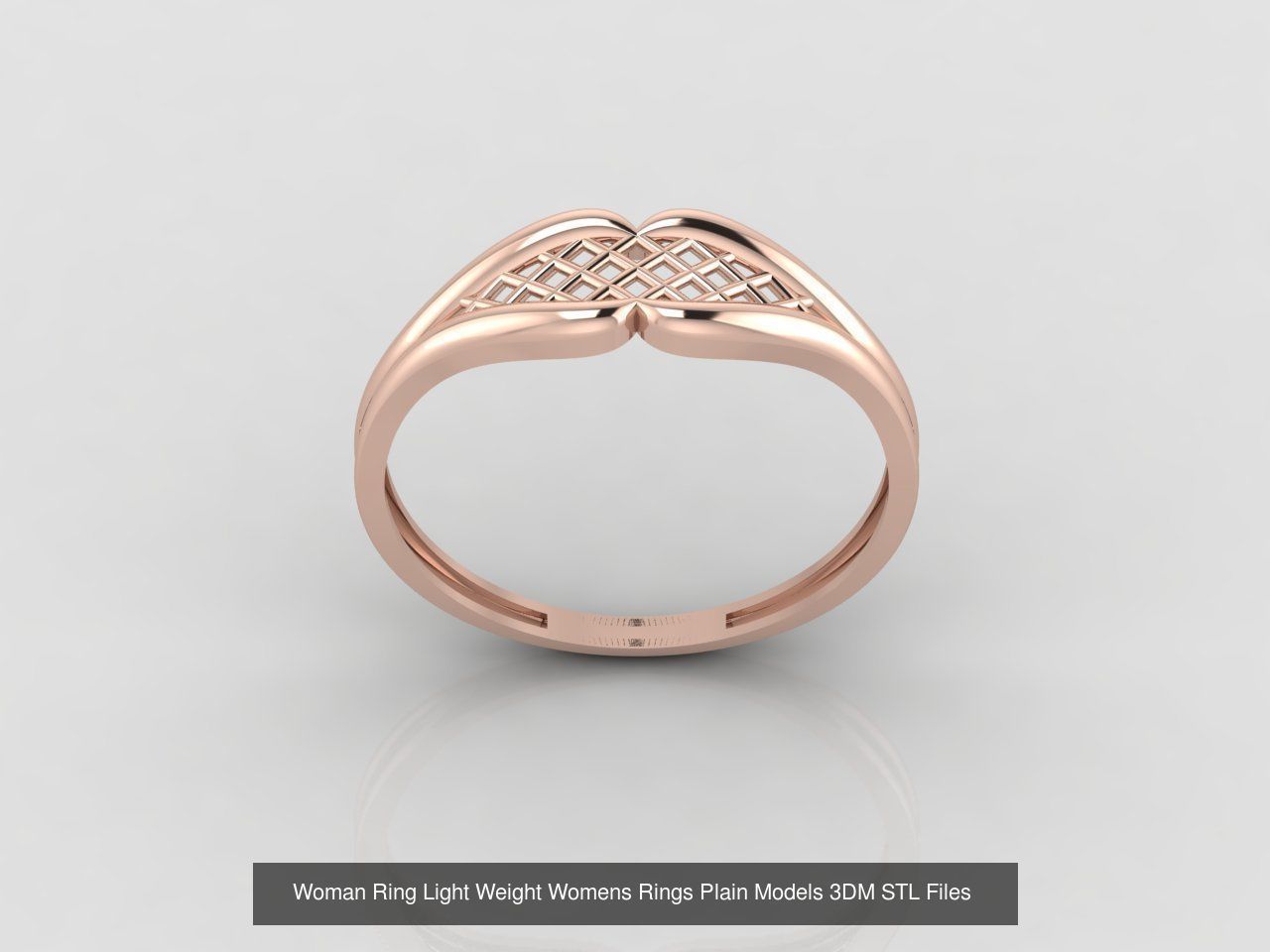 10 Models Woman Ring Womens Rings Plain Models 3DM STL Files 3D Model Collection_6