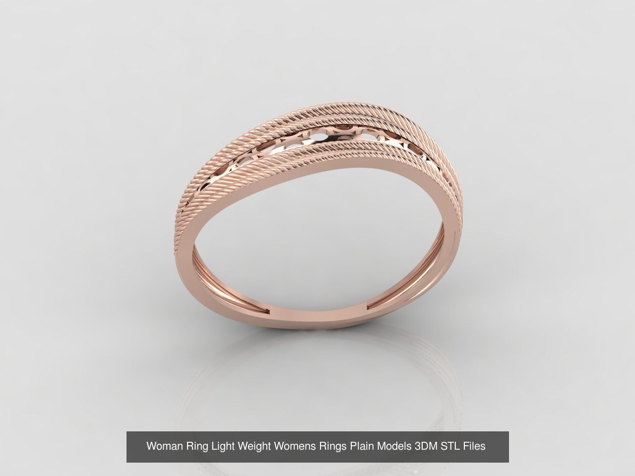 10 Models Woman Ring Womens Rings Plain Models 3DM STL Files 3D Model Collection_3