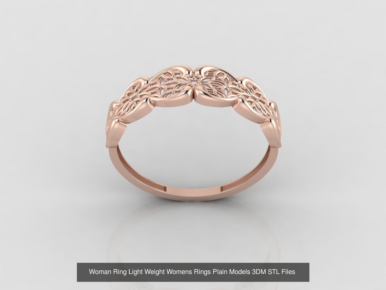 10 Models Woman Ring Womens Rings Plain Models 3DM STL Files 3D Model Collection_5