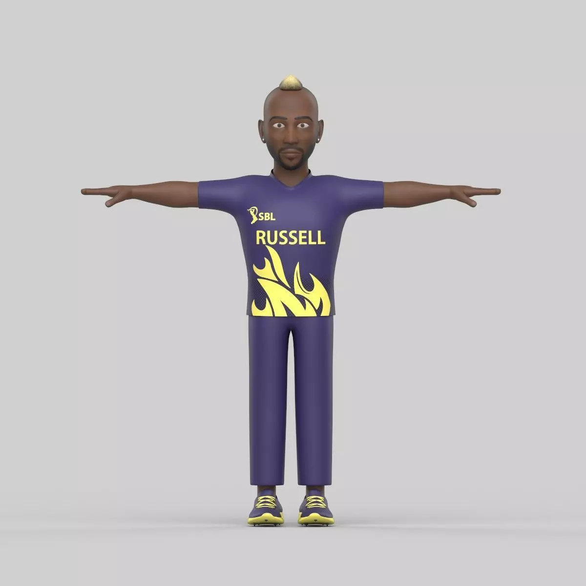 Andre russell 3D model