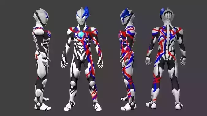 Ultraman Blazar 3D model