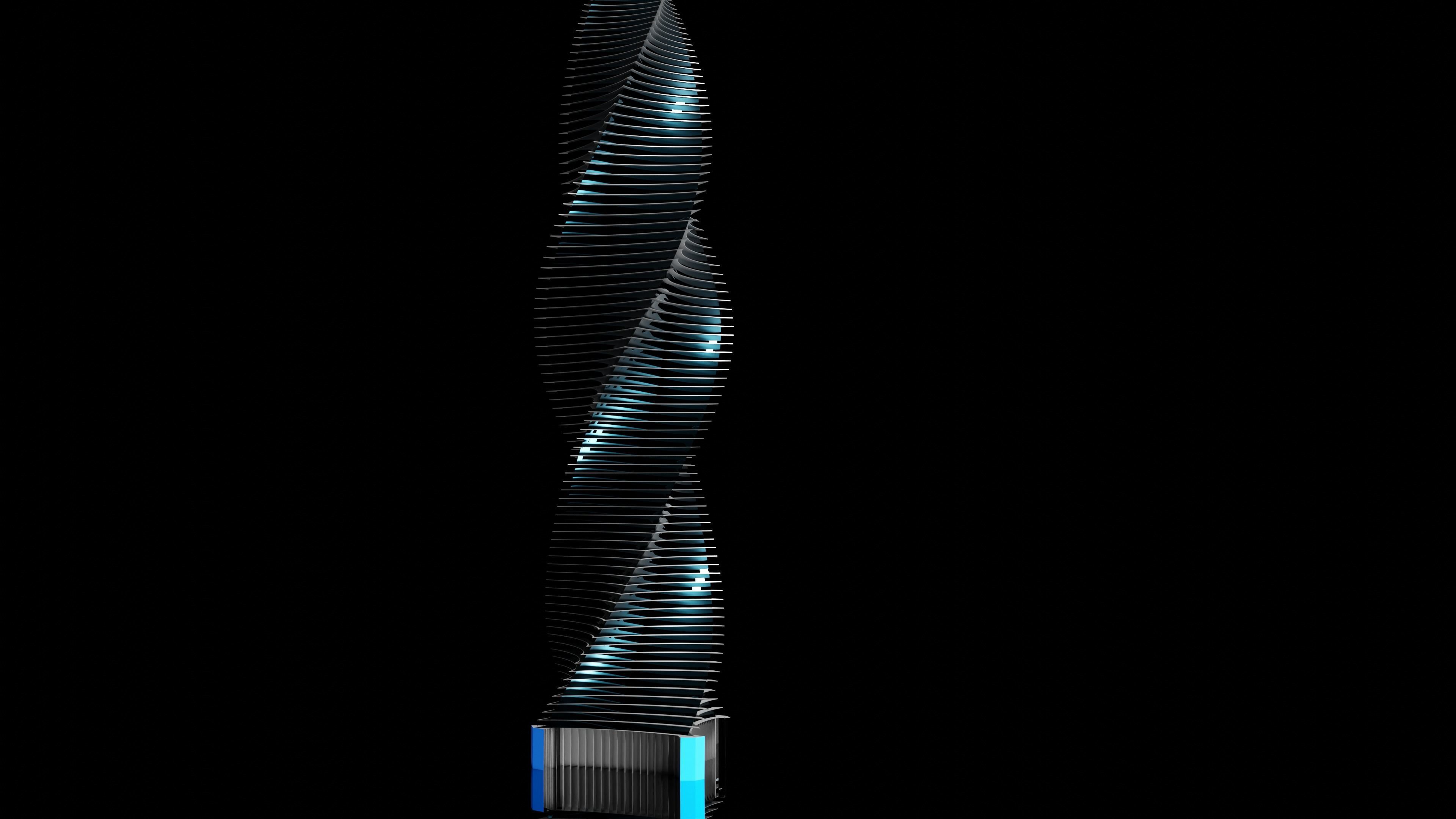 Modern Skyscraper Low-poly 3D model_14