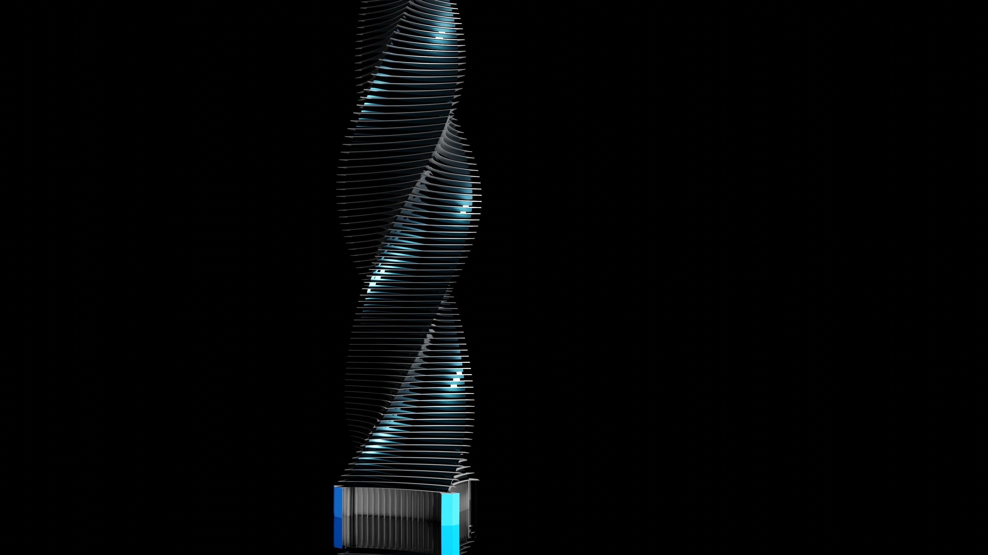 Modern Skyscraper Low-poly 3D model_18