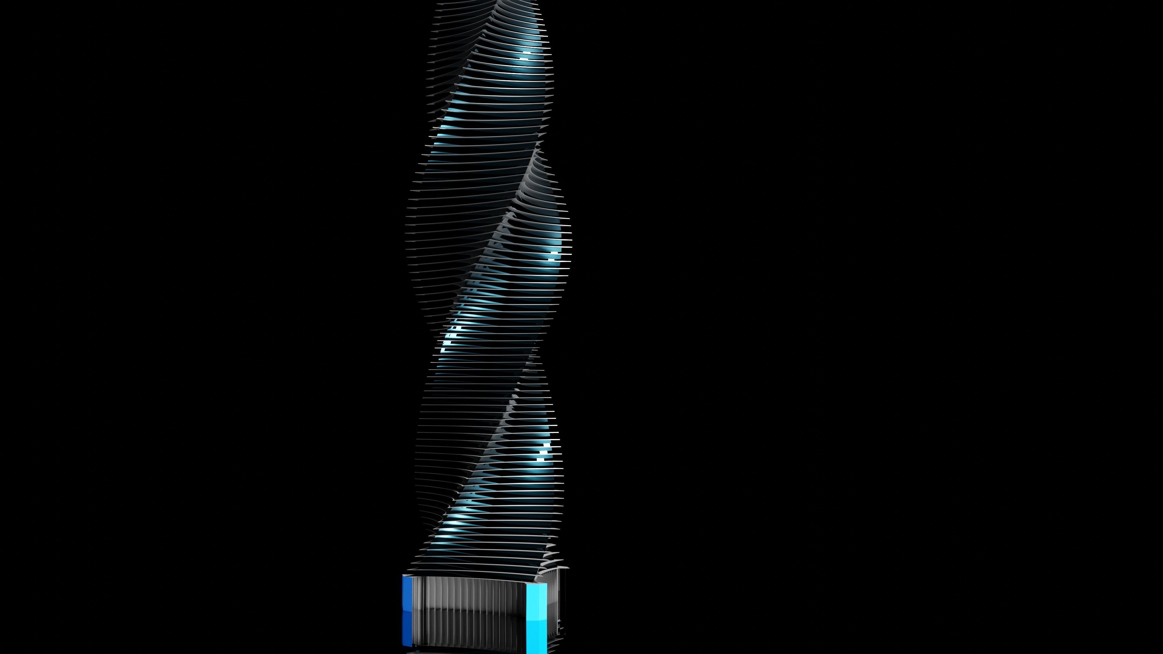 Modern Skyscraper Low-poly 3D model_15