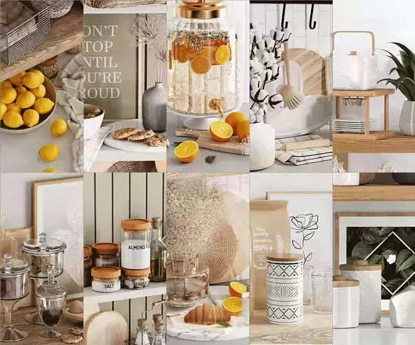 Set of 5 kitchen accessories