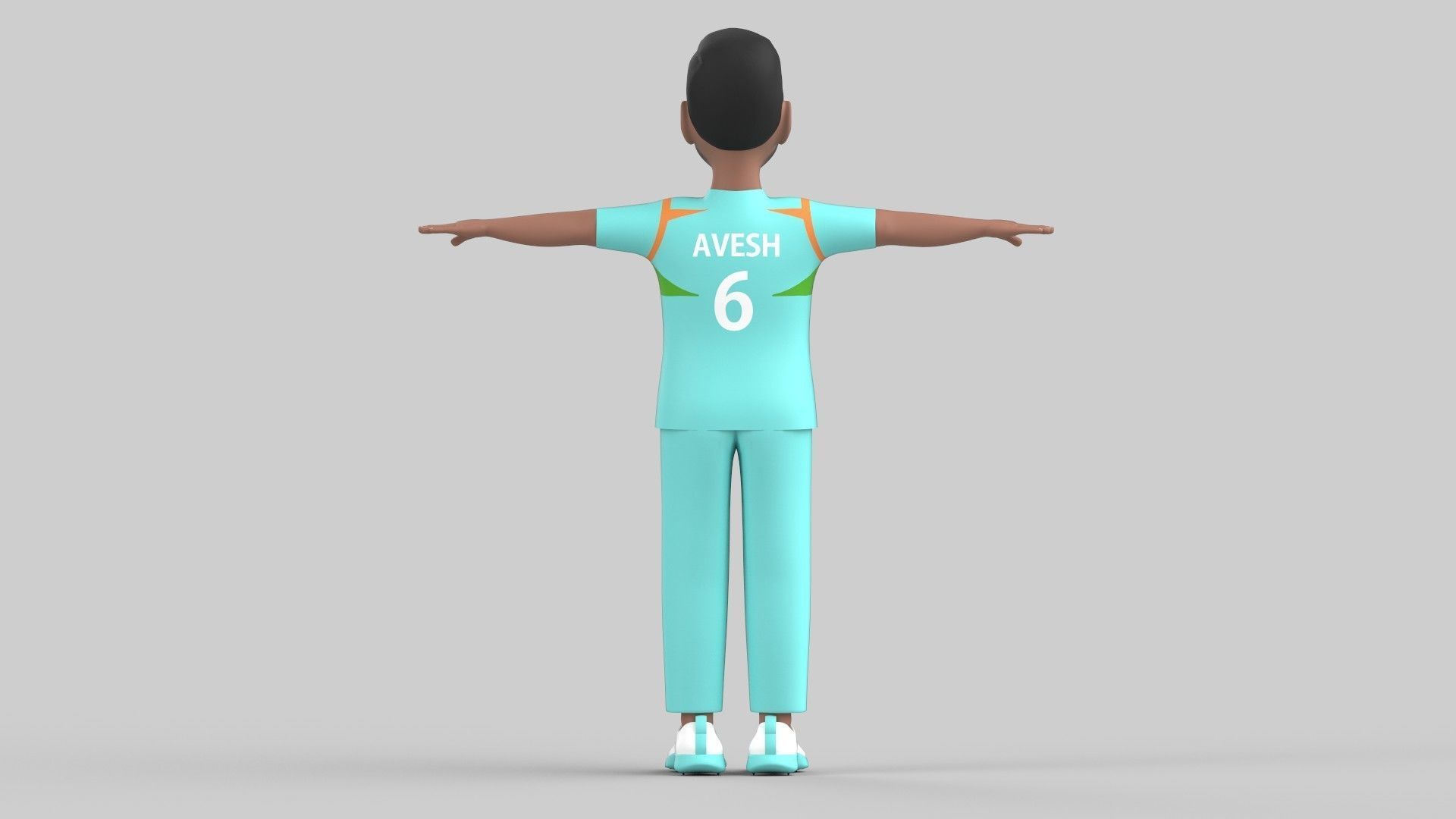 Avesh khan 3D model_4
