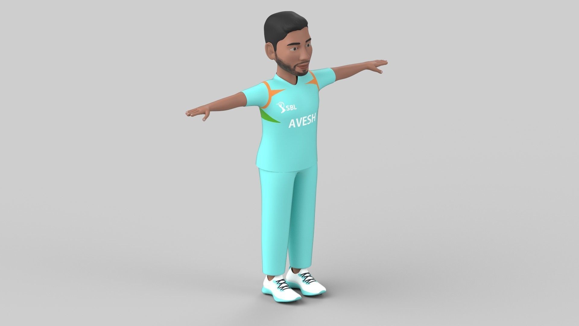 Avesh khan 3D model_3