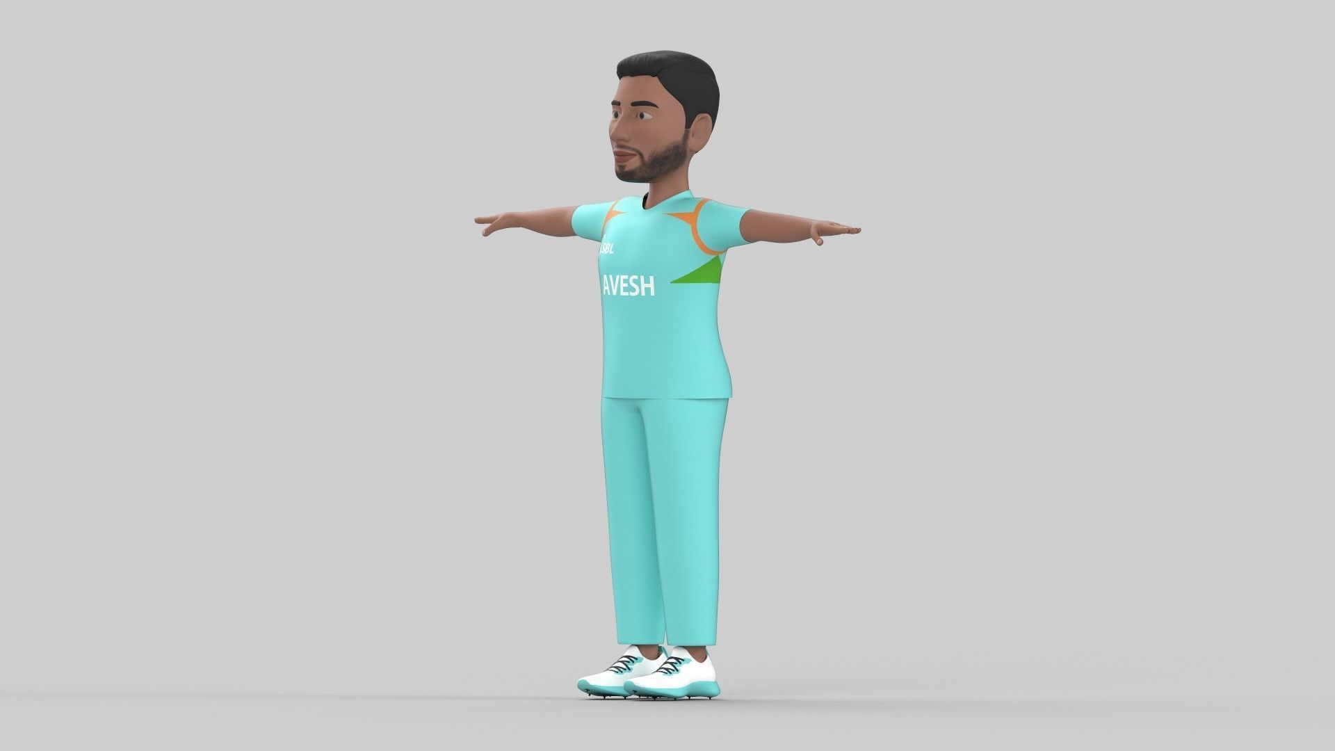 Avesh khan 3D model_5