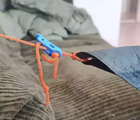 Tent and Tarp Line Tension Locking System 3D print model